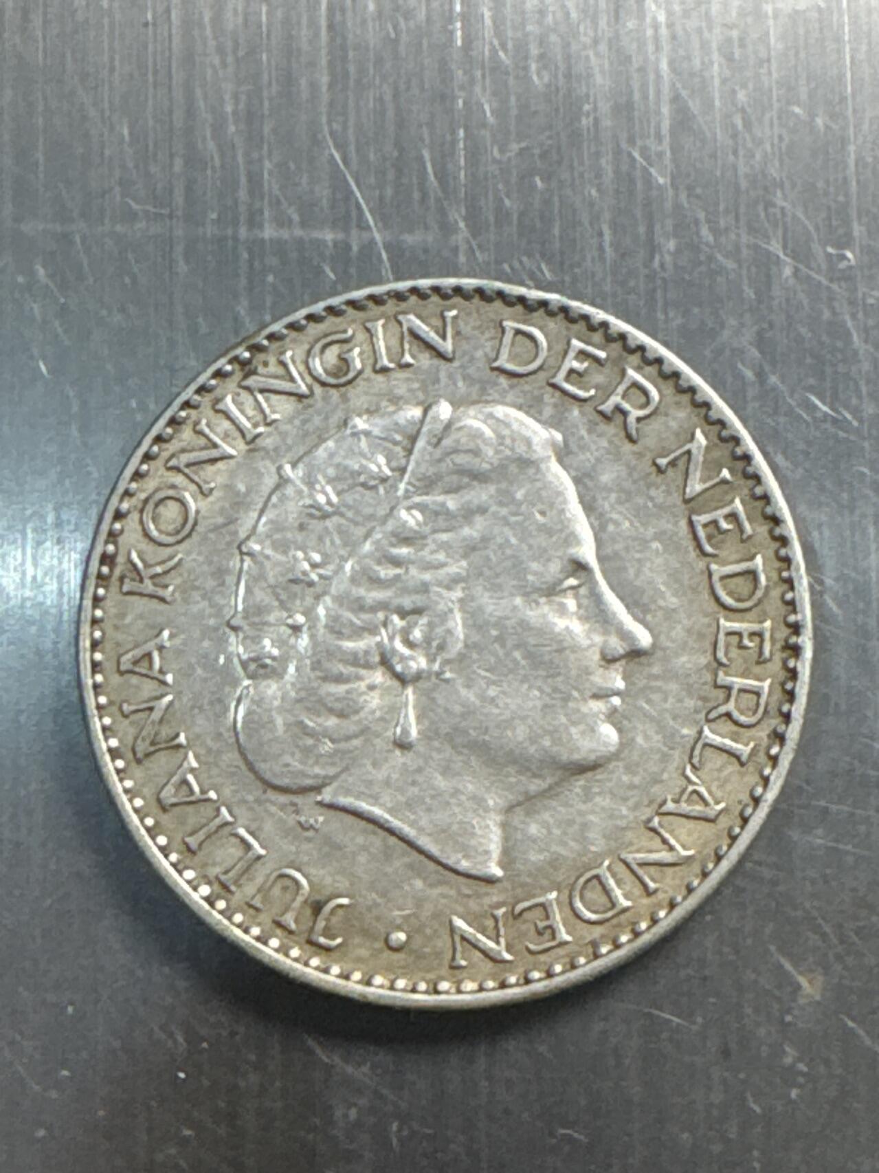 ❤️【币观天下】❤️ 第337期钱币拍卖- 2026.1.2周五晚上6点半场-长期征集拍品 荷兰1盾1957年银币