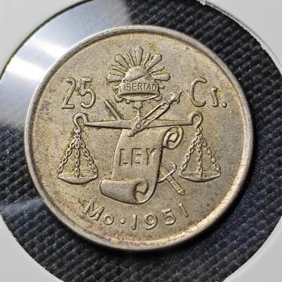 KK钱币收藏小铺 《套币 好品/批量散币专场》  2月预留时间 周末发货 -  墨西哥25分银币