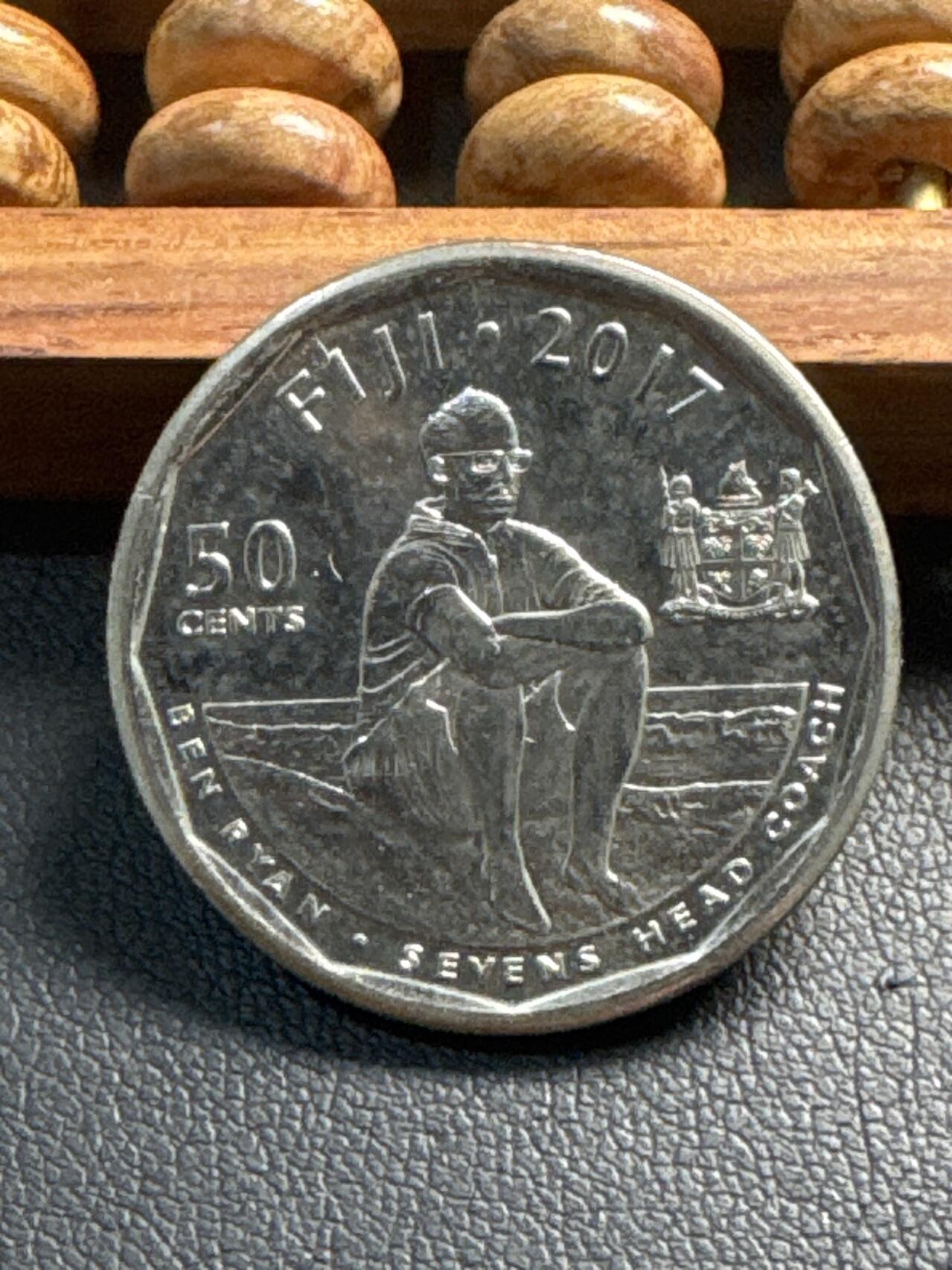 ❤️【币观天下】❤️ 第337期钱币拍卖- 2026.1.2周五晚上6点半场-长期征集拍品 斐济橄榄球纪念币2017年镍币