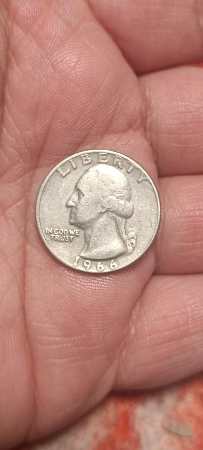 万国钱币阁第一场【元旦场】 - 美国1966年华盛顿25美分硬币