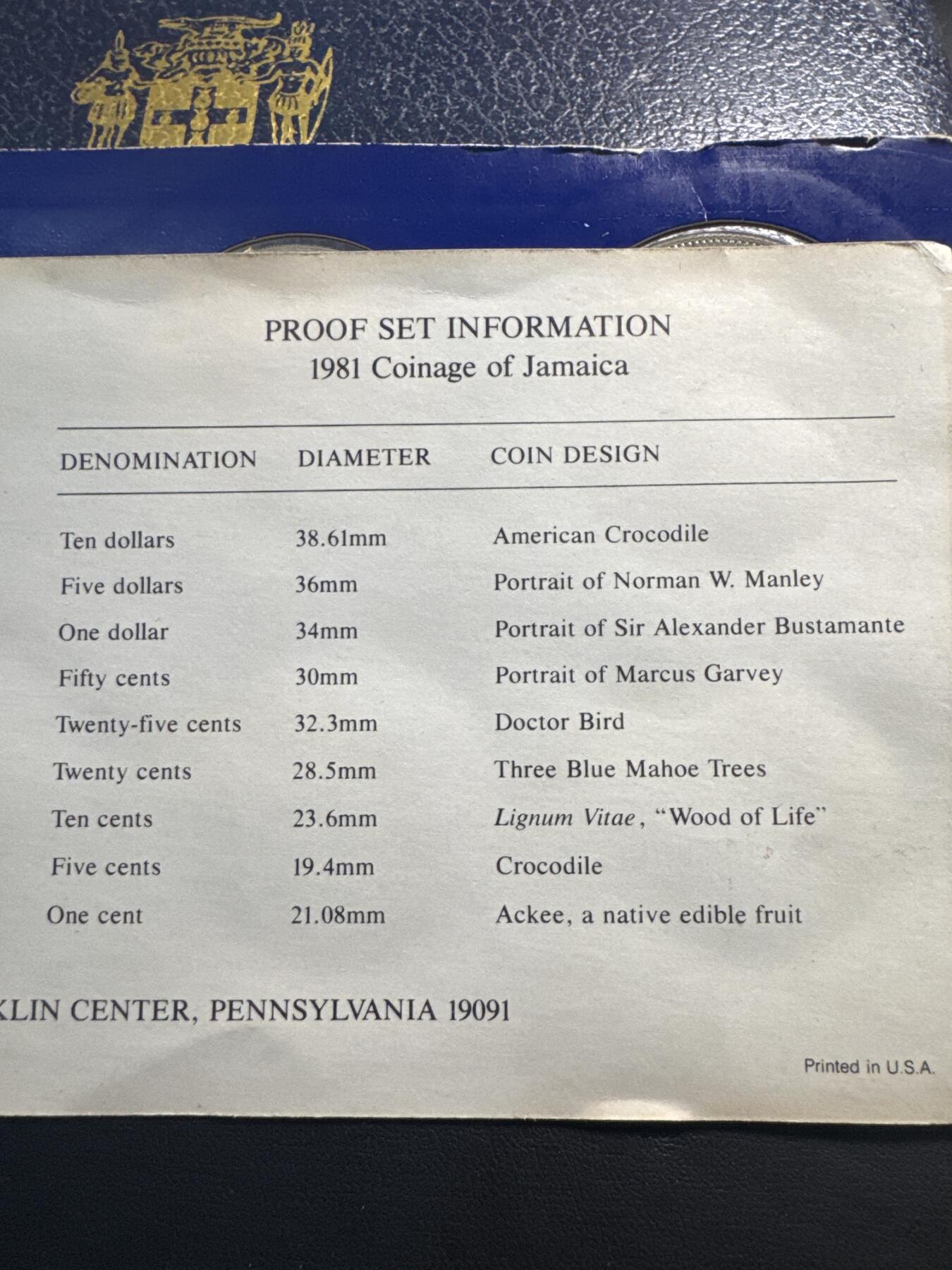 ❤️【币观天下】❤️ 第337期钱币拍卖- 2026.1.2周五晚上6点半场-长期征集拍品 牙买加1981年官方精制套币含2枚大银币42.8+41.6克925银