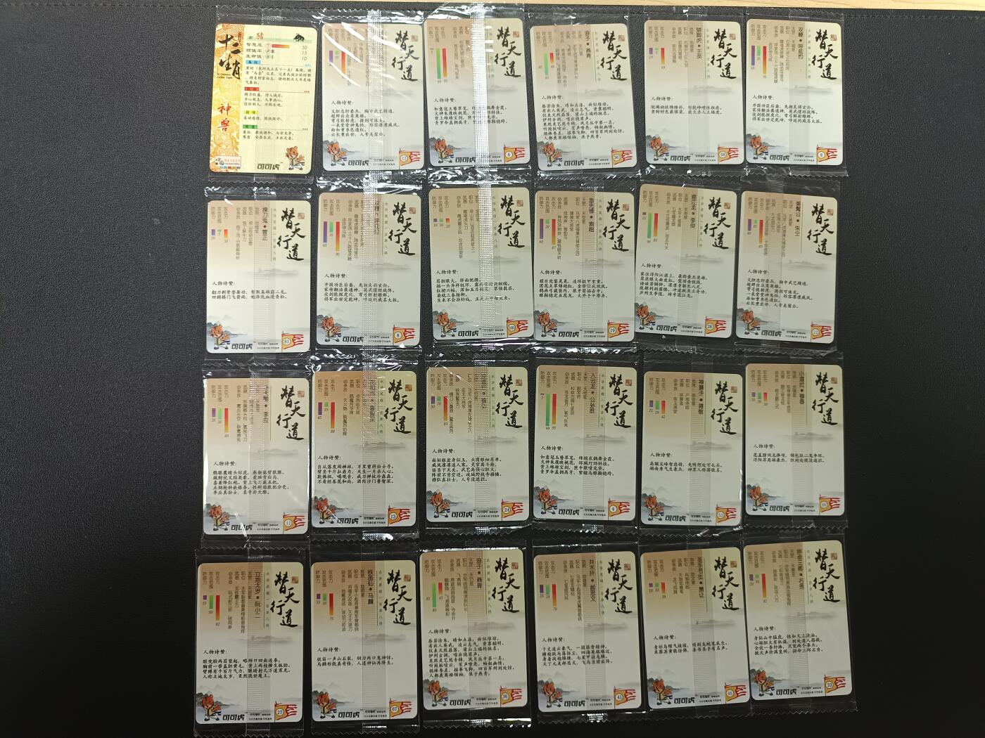 天玑星卡拍第157期《1.5周一截拍》持续收拍收评中 满赠卡需备注 可可虎 十二生肖 替天行道 45张