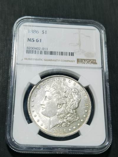 天下钱庄专场欢迎参拍 - NGC MS61 1886美国摩根一美元银币