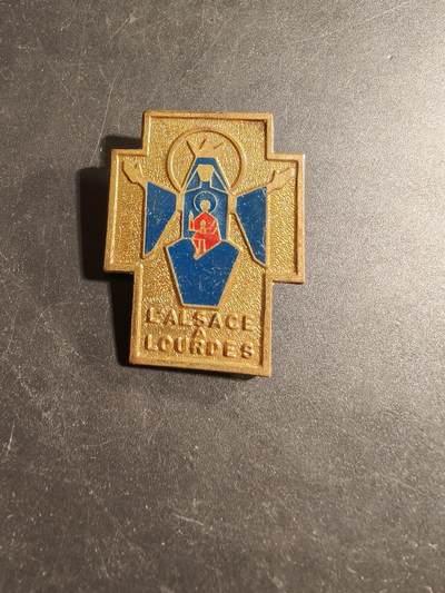 老王徽章第173期 - 法国阿尔萨斯市卢尔德圣母纪念章