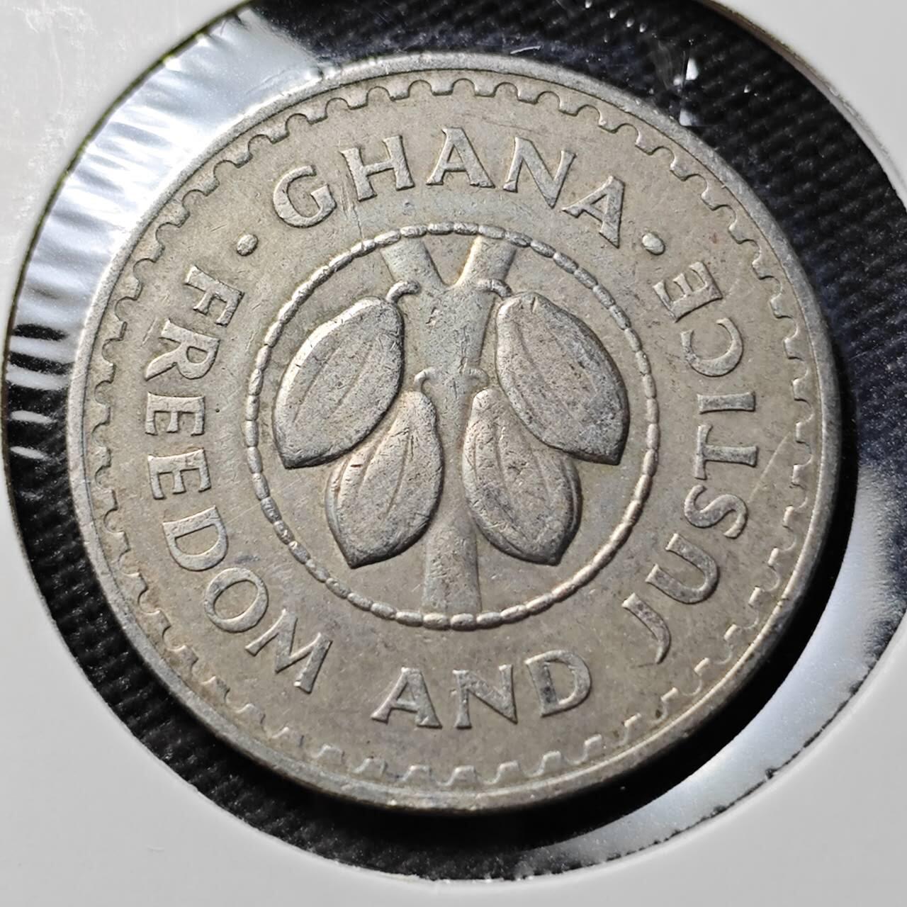 KK钱币收藏小铺  第383期  2月预留时间 周末发货  1967加纳20比塞瓦