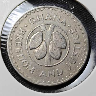 KK钱币收藏小铺  第383期  2月预留时间 周末发货 -  1967加纳20比塞瓦