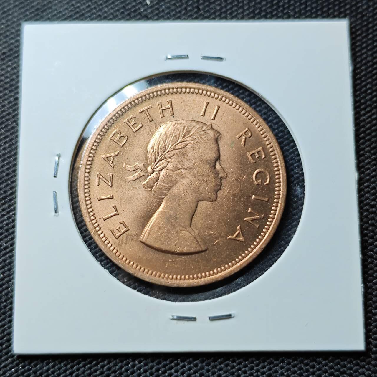 KK钱币收藏小铺 《套币 好品/批量散币专场》  2月预留时间 周末发货  1960英属南非1便士铜币 好品