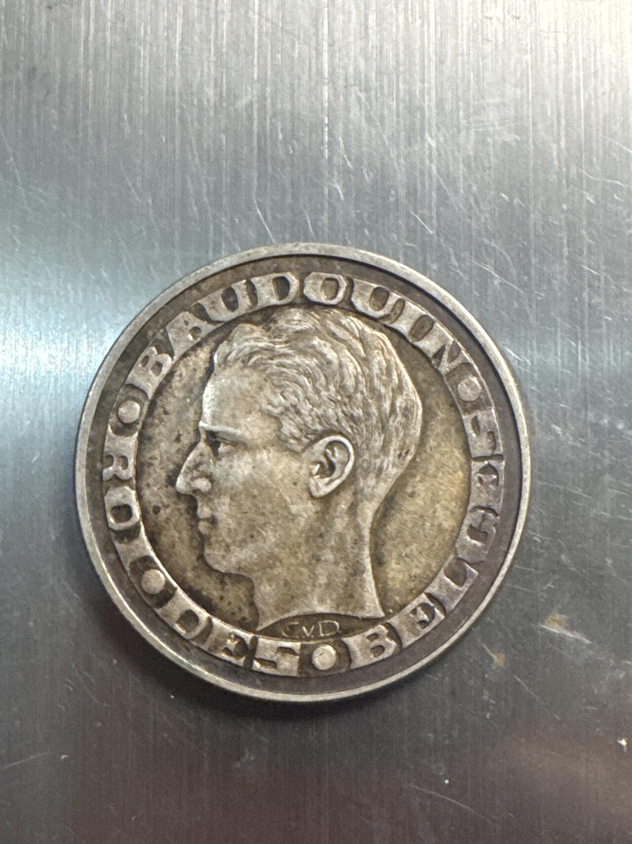 ❤️【币观天下】❤️ 第337期钱币拍卖- 2026.1.2周五晚上6点半场-长期征集拍品 比利时1958年荷兰文50法兰银币