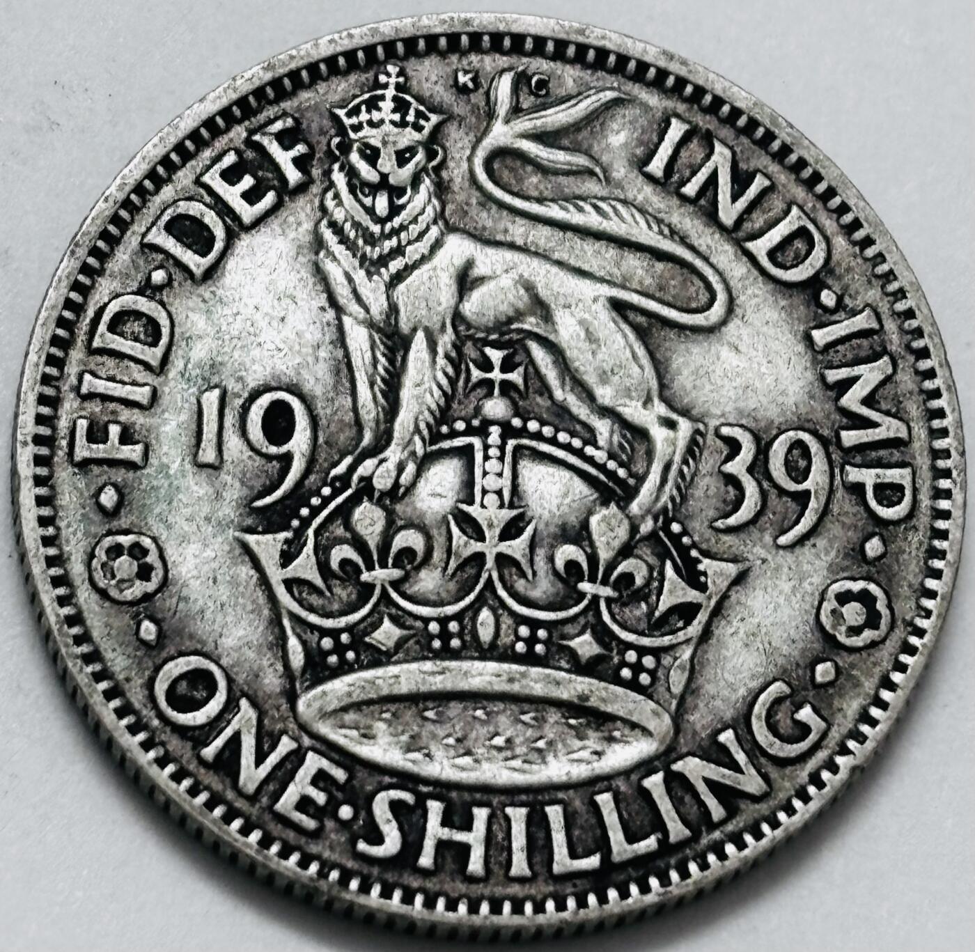 文馨钱币收藏 迎新纳福2026新年第一场（第 287 场）金银老铜币拍卖 好品 1939 年英国乔治六世第一版本 5.65 克 500 银