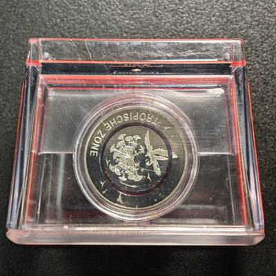 【德藏】世界币章拍卖第160期 - 2017年 德国地球气候带-热带聚合环5欧元镍币 原盒 直径约：27.25mm；重约：9g