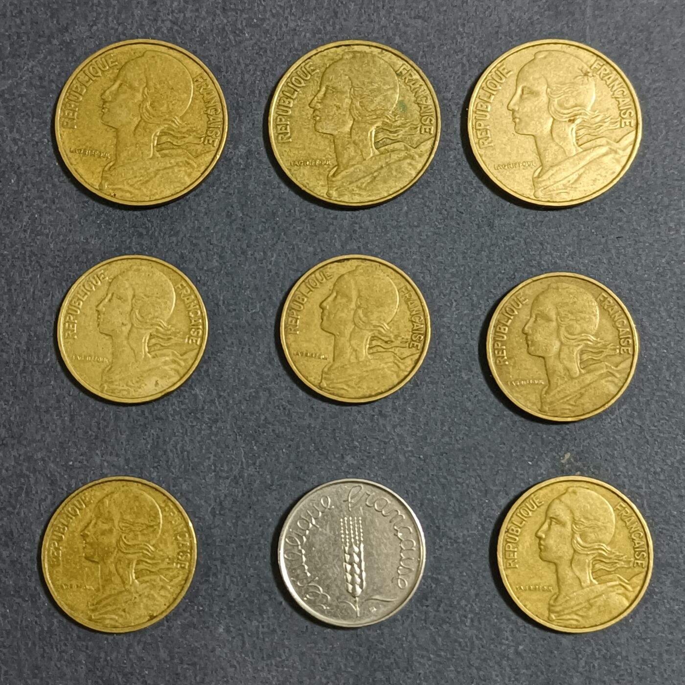 【游宝包邮场】蛇年第104期  法国 1963年 9枚