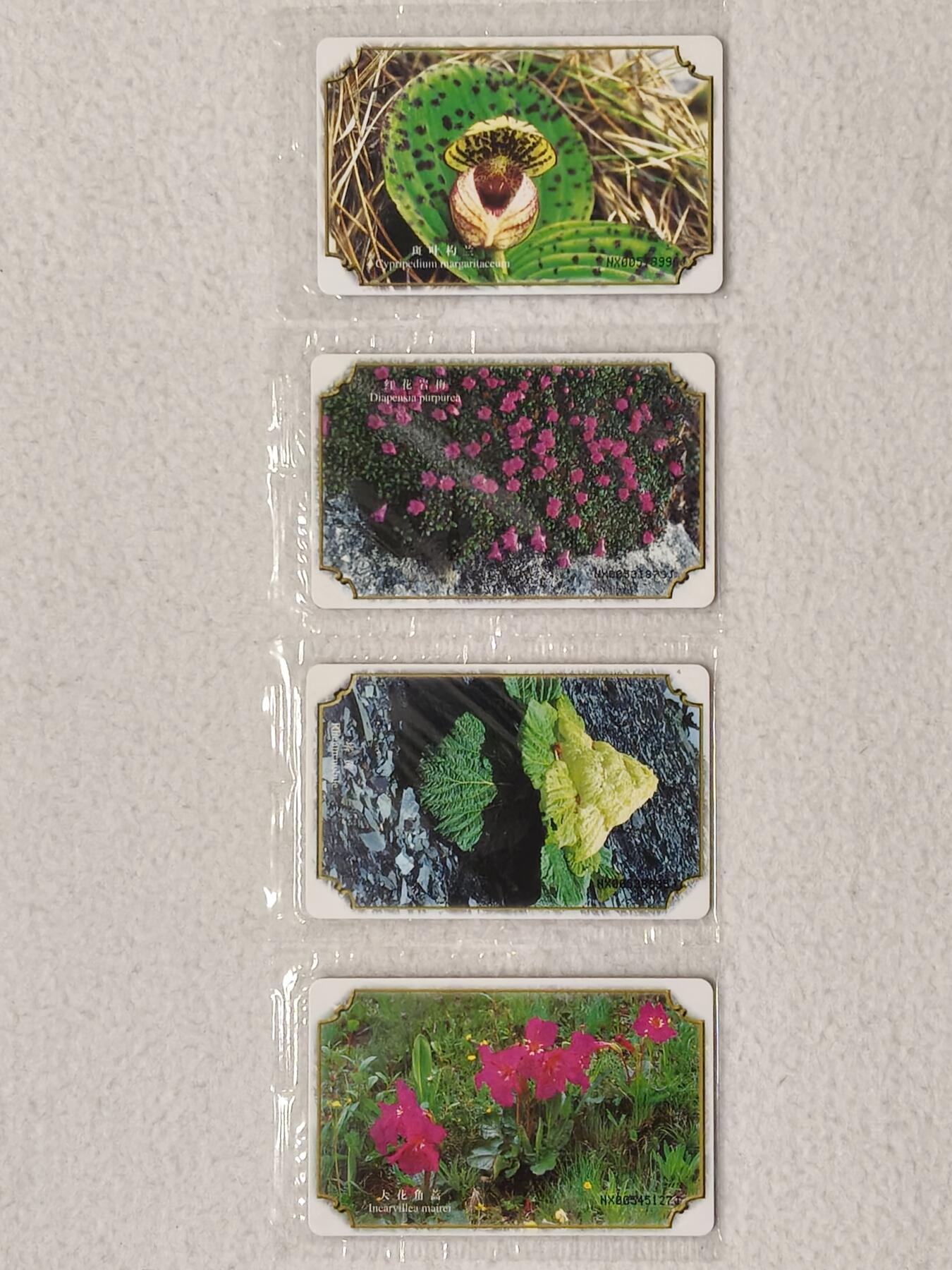 易卡拍卖第66期 IC——29高山花卉。  NX宁夏版。（非常希少） 收藏级品相。无封套，带册。如图所示。 