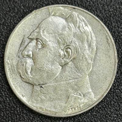 西秦中古拍卖第七十二期 - 波兰1935年毕苏斯基5兹罗提银币 重11克