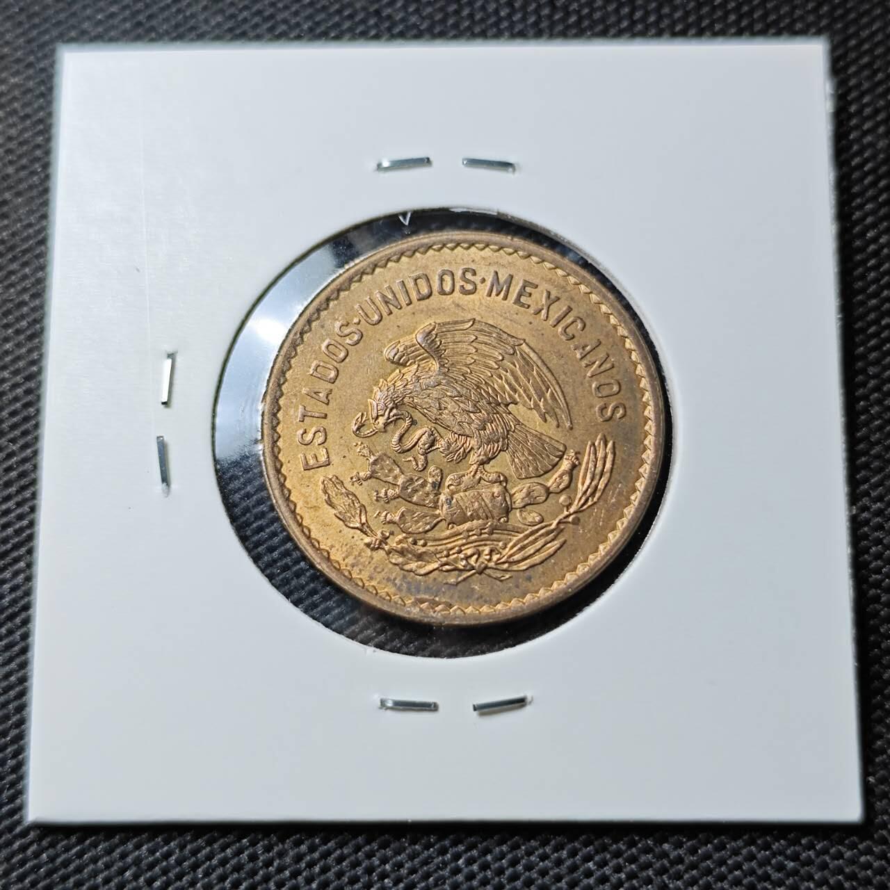 KK钱币收藏小铺 《套币 好品/批量散币专场》  2月预留时间 周末发货  1944墨西哥5分铜币 好品