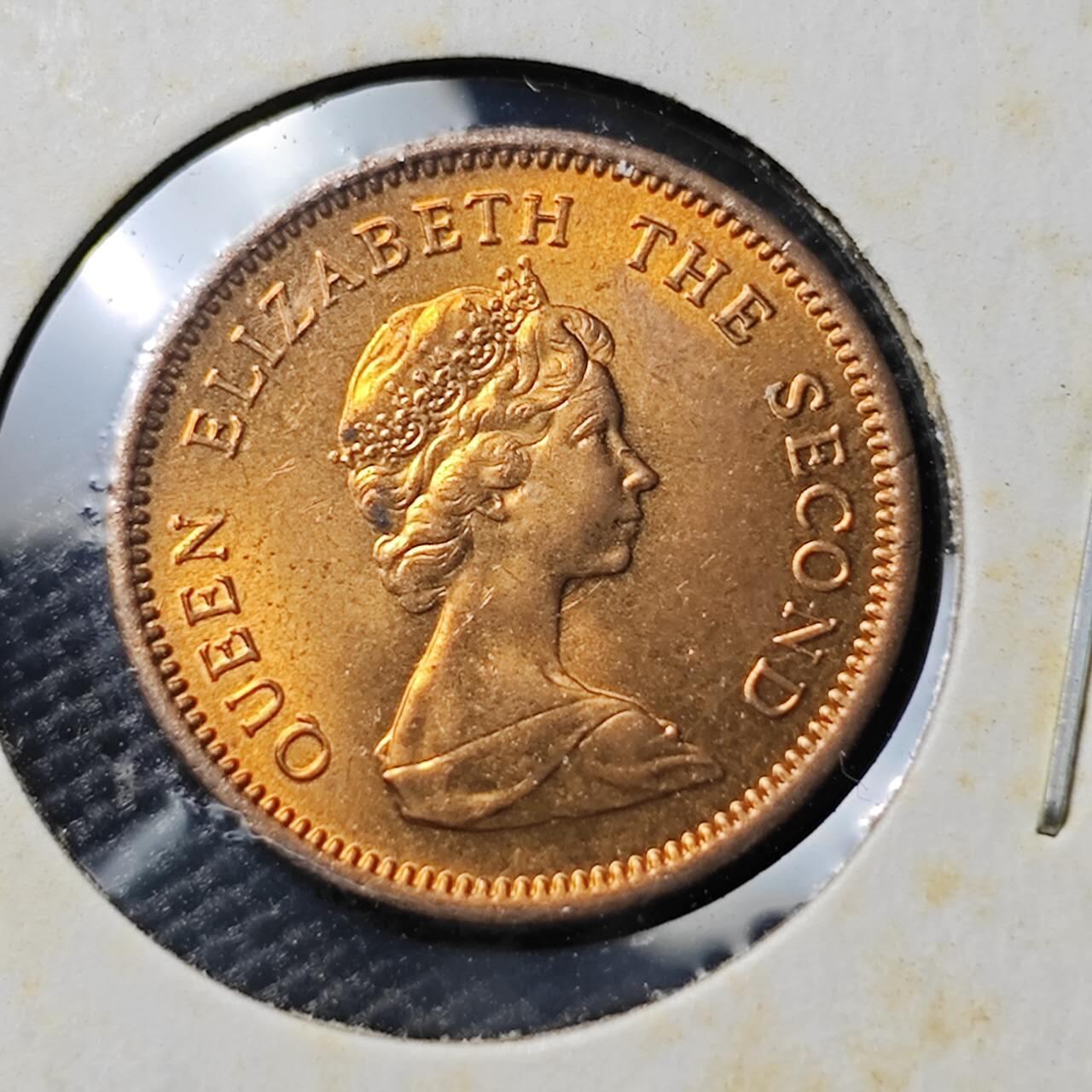 KK钱币收藏小铺 《套币 好品/批量散币专场》  2月预留时间 周末发货  1974福克兰群岛1/2便士铜币 好品