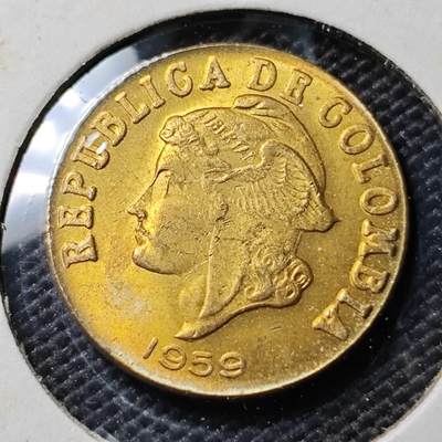 KK钱币收藏小铺 《套币 好品/批量散币专场》  2月预留时间 周末发货 -  1959哥伦比亚2分铜币 好品