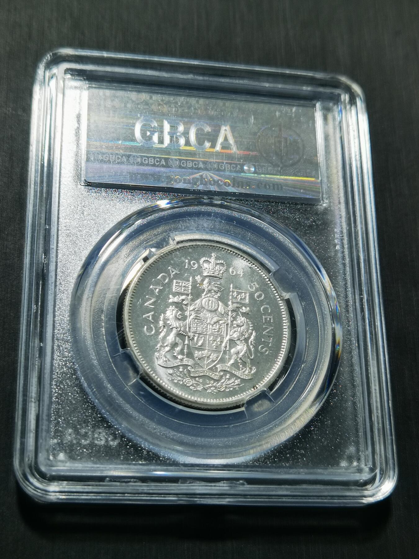 天下钱庄专场欢迎参拍 加拿大伊丽莎白半圆银币