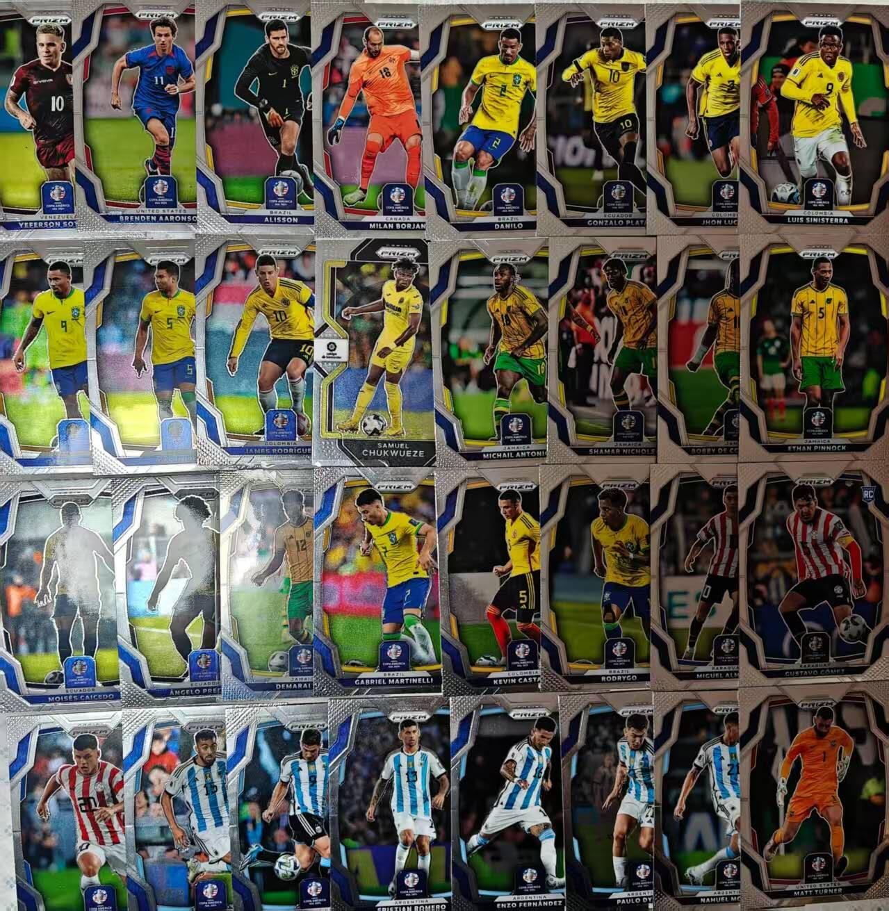 龙虎卡牌-七零场，2026首场，全场包邮！！（无佣金，周六结拍，欢迎送拍） 32张不重复 折射卡牌 Panini Prizm系列 