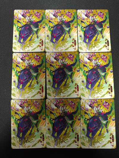 天玑星卡拍第157期《1.5周一截拍》持续收拍收评中 满赠卡需备注 - 【亲签卡】宁缺卡牌 水浒传 穆宏 亲签卡 普卡 九张