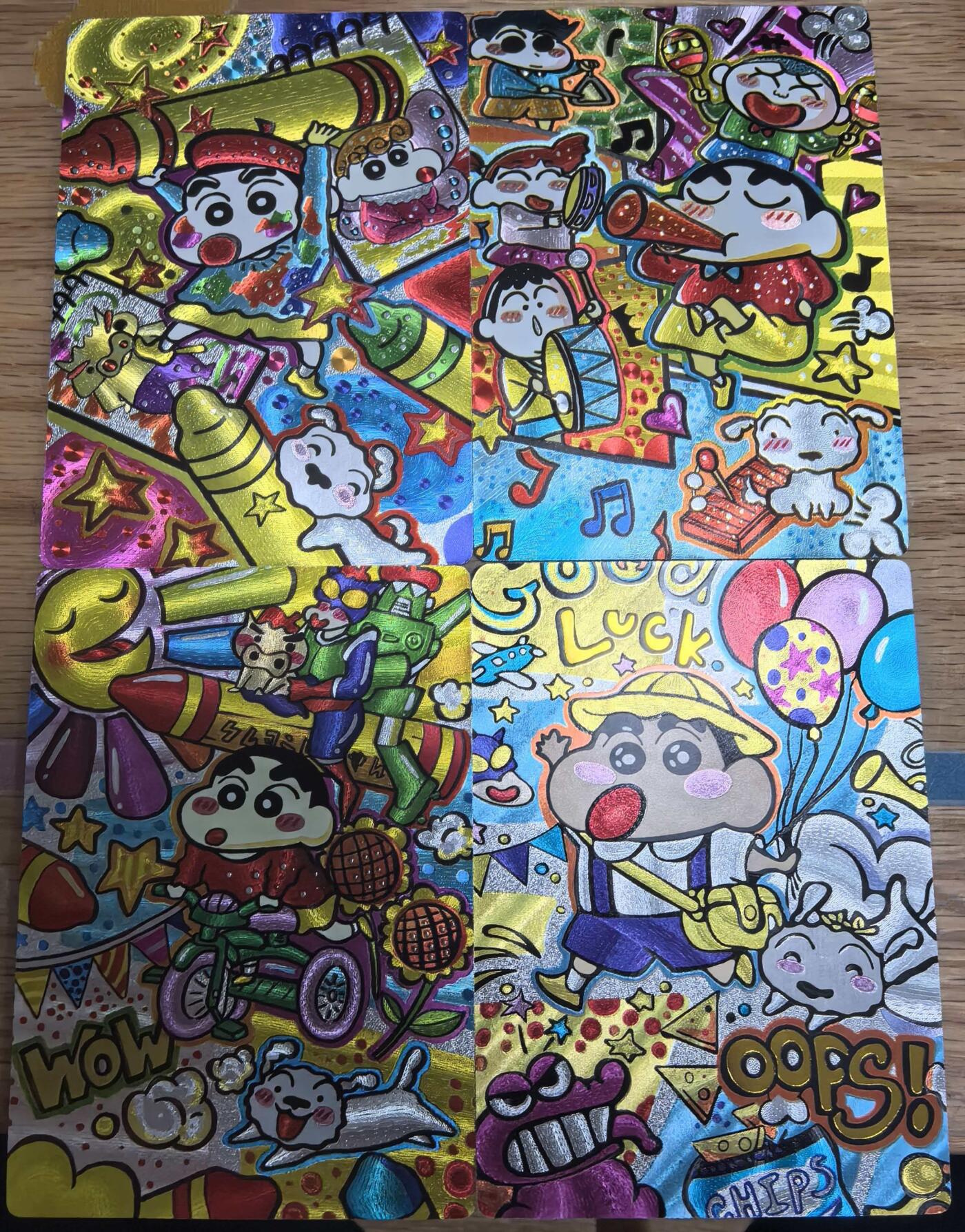 卡有江湖粉丝专场第六期（持续收拍，送拍联系我哦） 【四张粗闪】奇点最新一弹蜡笔小新裸卡非常精美