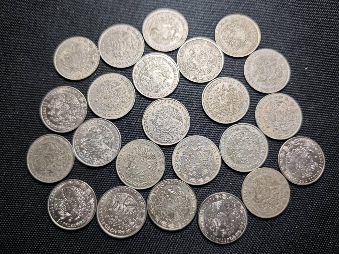 KK钱币收藏小铺 《套币 好品/批量散币专场》  2月预留时间 周末发货  墨西哥20分一组23枚