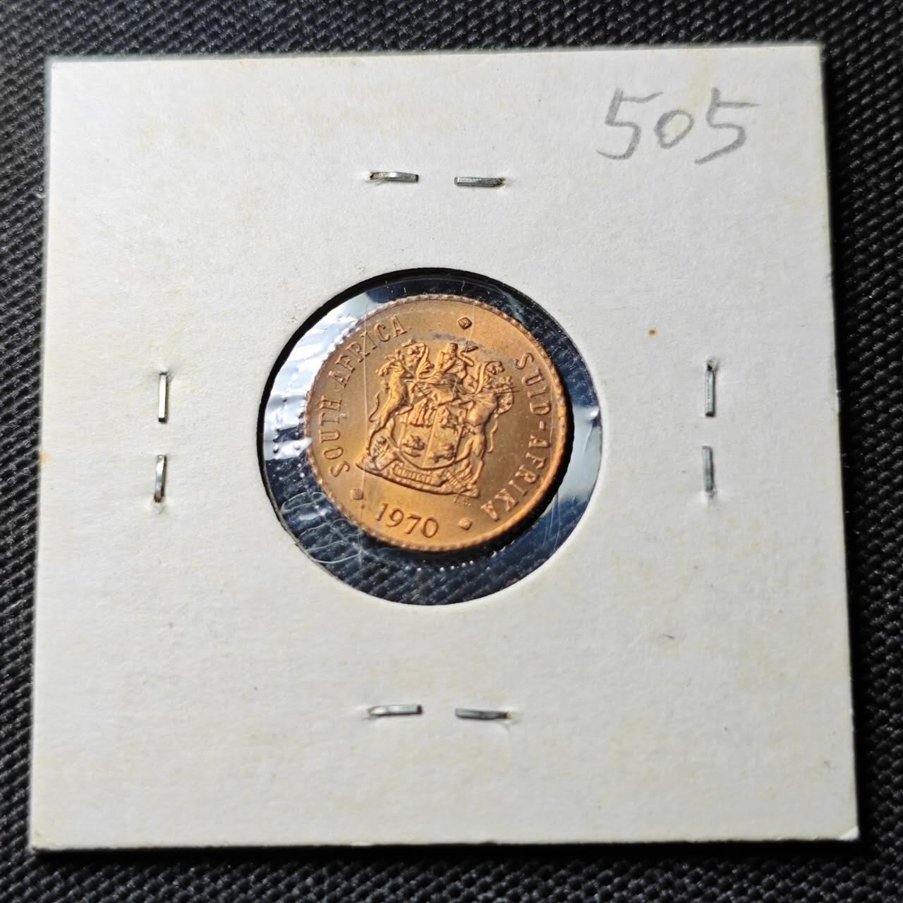 KK钱币收藏小铺 《套币 好品/批量散币专场》  2月预留时间 周末发货  1970南非1/2分铜币 好品