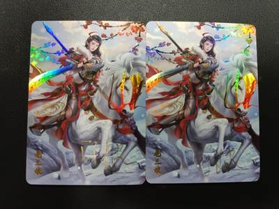 天玑星卡拍第157期《1.5周一截拍》持续收拍收评中 满赠卡需备注 - 【亲签卡】宁缺卡牌 水浒传 一丈青扈三娘 亲签卡 彩闪 两张