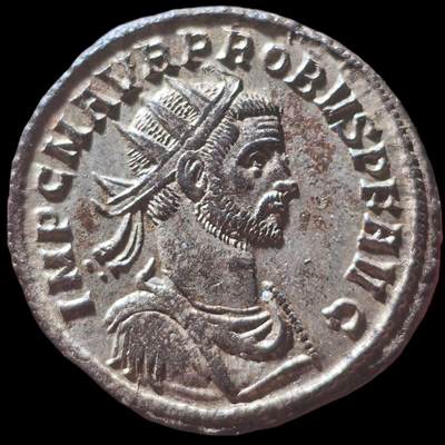 极美品！MS完全未流通！古罗马帝国洗银币 普罗布斯安东尼安努斯 背面罗马神殿，顶级美品，而且这一枚是很少见的类型，它的神殿是六柱神殿，而不是后期那种小小的窄窄的神殿，这一枚的类型在普罗布斯的神殿币里都算是比较不错的品种，而且有这样光度的银层，真的实属罕见了，欧拍至少2600-3000的品相