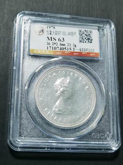 天下钱庄专场欢迎参拍 - 加拿大1加元银币