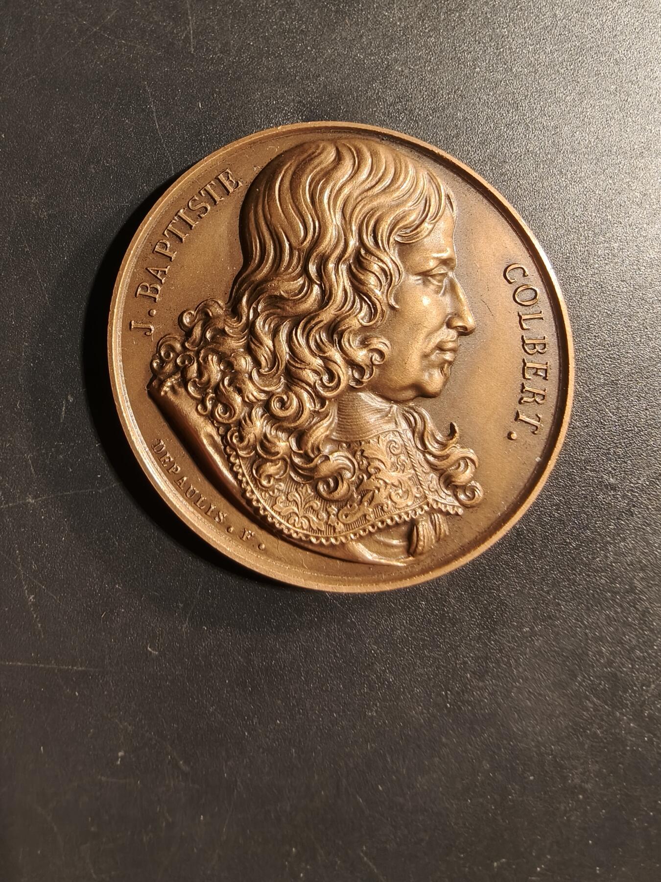 老王徽章第173期 法国兰斯工商会大铜章     直径41mm    重量40g