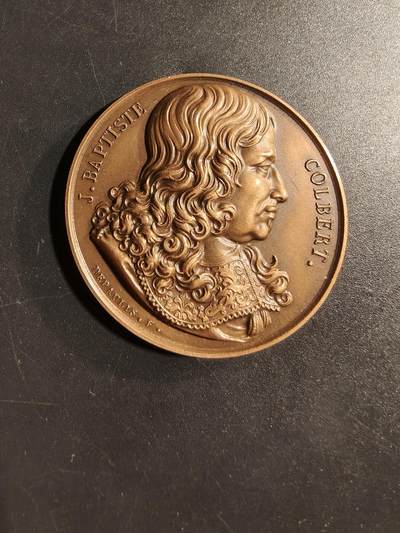 老王徽章第173期 - 法国兰斯工商会大铜章     直径41mm    重量40g