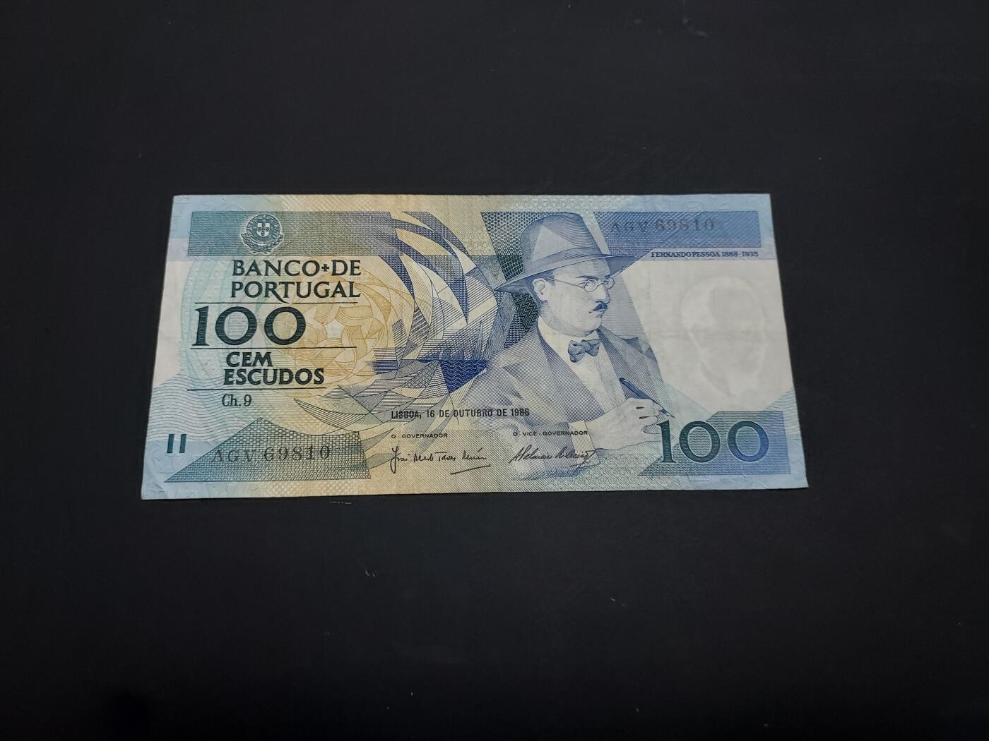 博彦收藏   1月10日 8点 钱币专场 全场包邮 葡萄牙 100 元 流通品