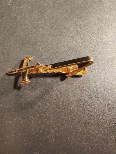 老王徽章第173期 - 美国安托瓦内特单翼飞机领带夹