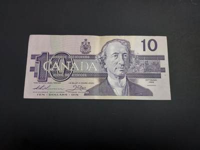 博彦收藏   1月10日 8点 钱币专场 全场包邮 - 加拿大 鸟版 10元 85品