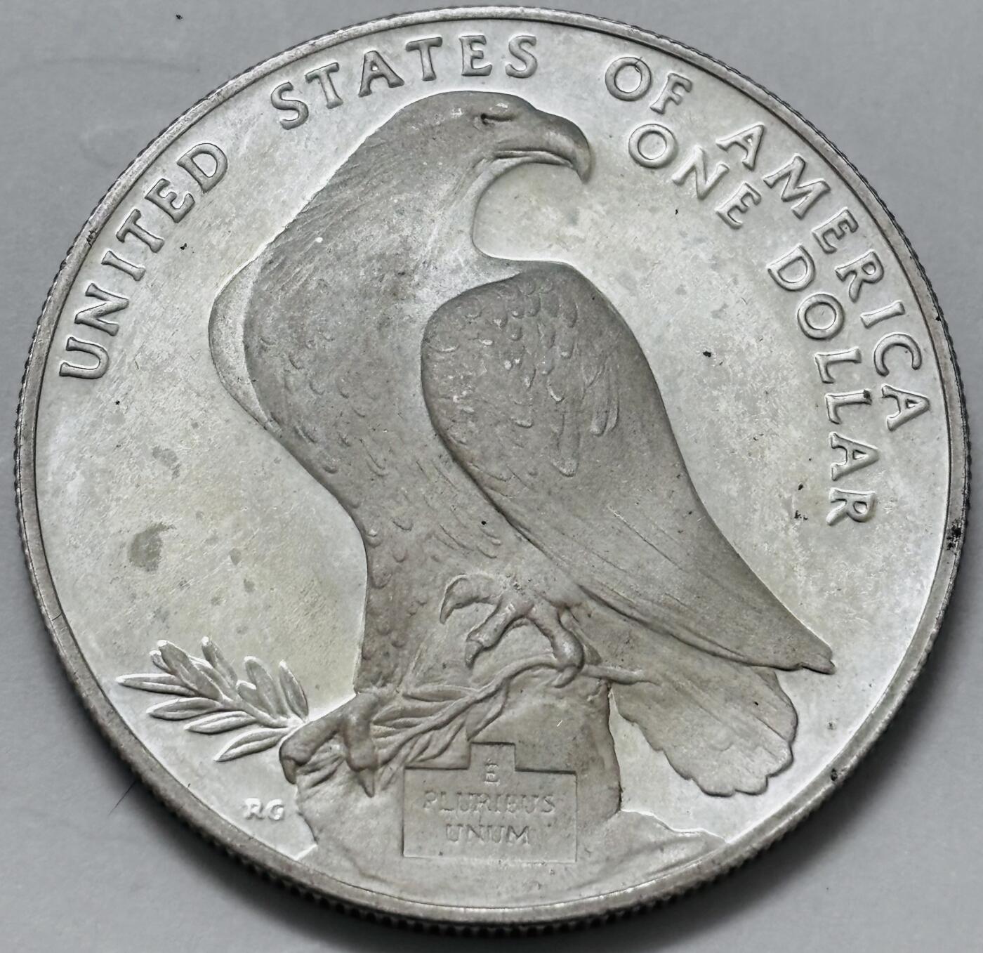 文馨钱币收藏 迎新纳福2026新年第一场（第 287 场）金银老铜币拍卖 全新 1984 年美国洛杉矶奥运会 1 美元获奖纪念精制大银币重 26.73 克 900 高银