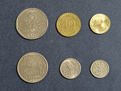 【游宝包邮场】蛇年第104期  - 法国 1979年 3枚 & 挪威 1969年 3枚