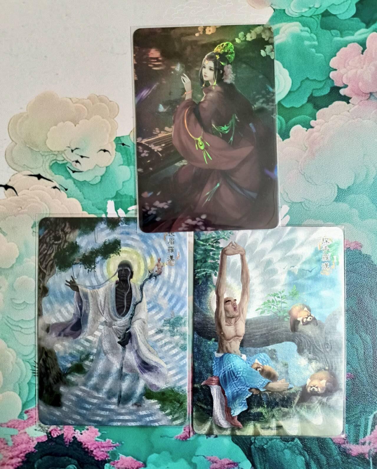 龙虎卡牌-七零场，2026首场，全场包邮！！（无佣金，周六结拍，欢迎送拍） 彩闪大乔+粗闪时光罗汉2猛男