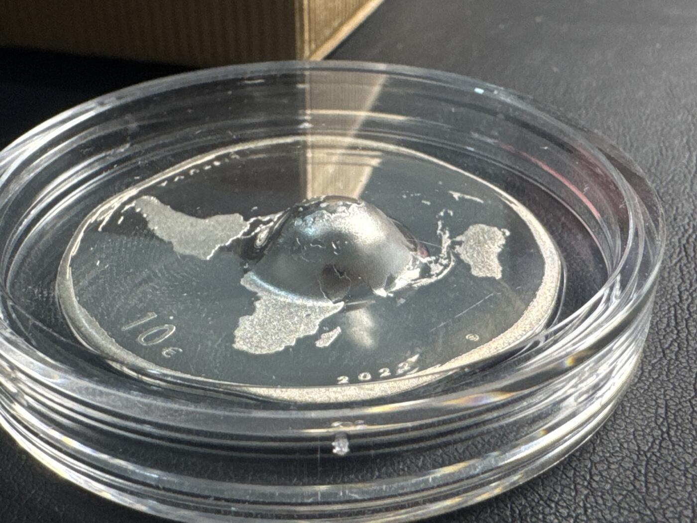 ❤️【币观天下】❤️ 第337期钱币拍卖- 2026.1.2周五晚上6点半场-长期征集拍品 立陶宛2022年保护地球家园没有B计划环保精制异形纪念银币