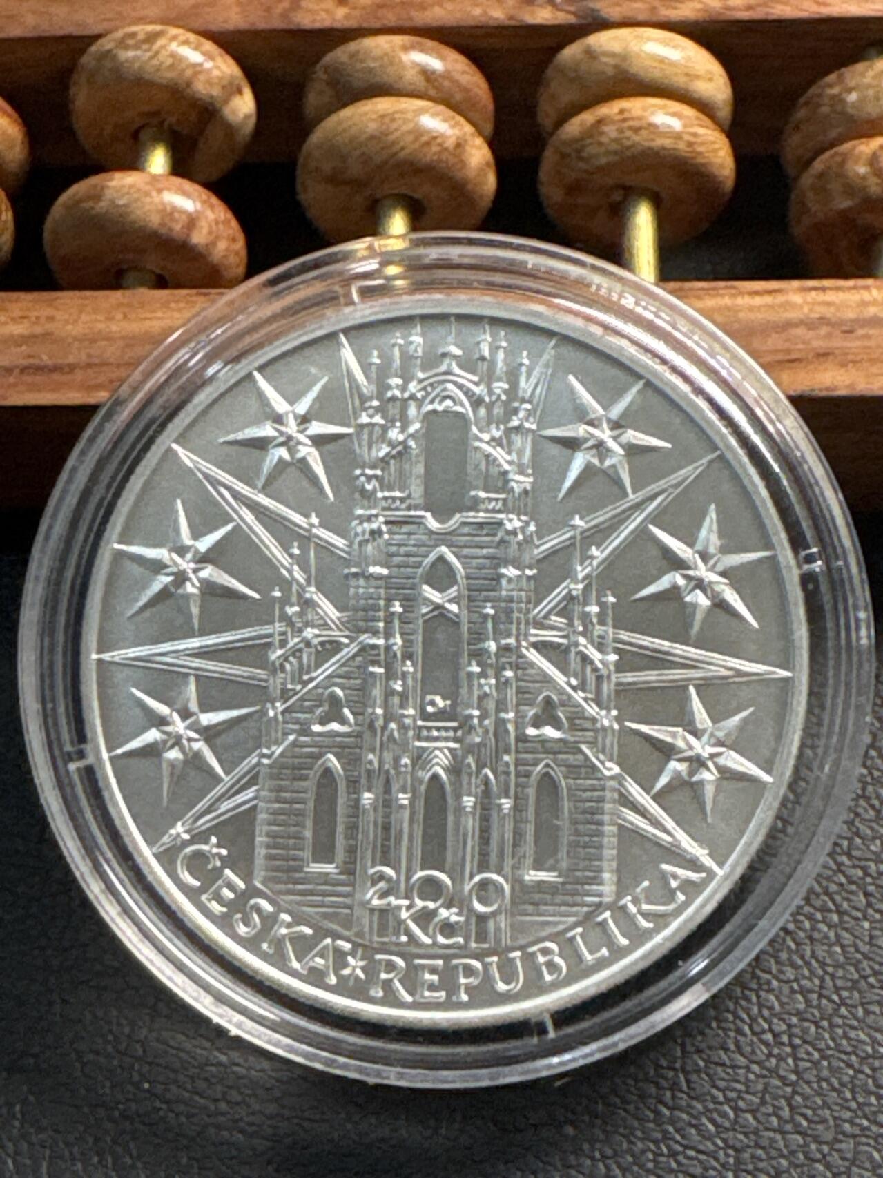 ❤️【币观天下】❤️ 第337期钱币拍卖- 2026.1.2周五晚上6点半场-长期征集拍品 捷克2023年建筑师扬·布拉热伊·桑蒂尼-艾歇尔逝世300周年纪念银币13克925银