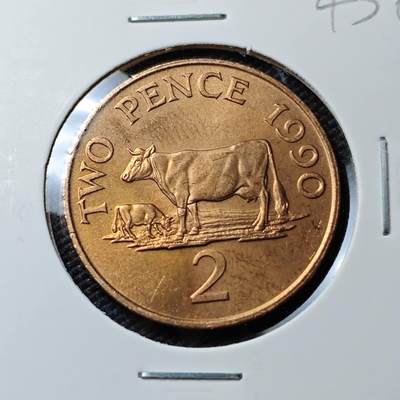 KK钱币收藏小铺 《套币 好品/批量散币专场》  2月预留时间 周末发货 - 1990 泽西2分好品