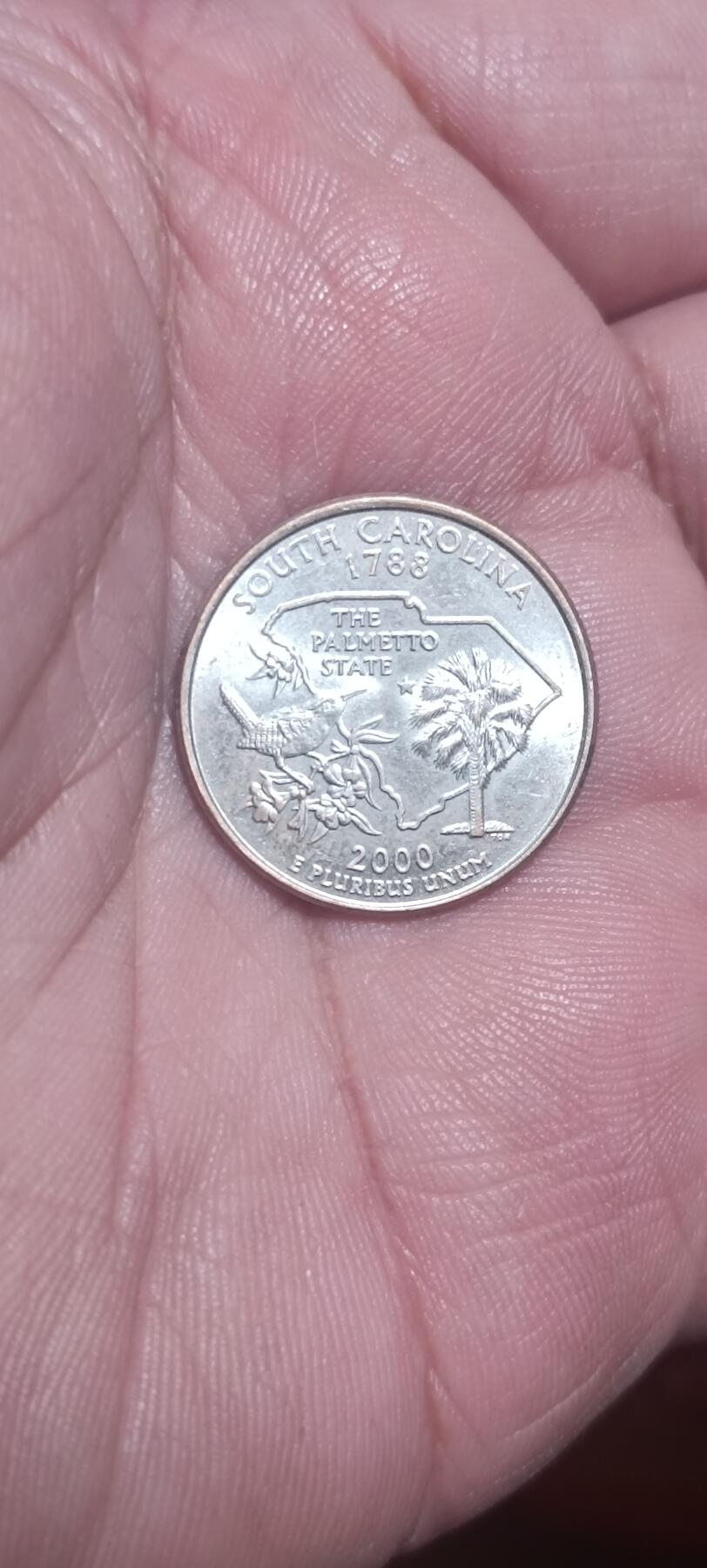 万国钱币阁第一场【元旦场】 美国南卡莱罗那州25美分纪念币