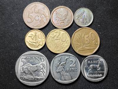 KK钱币收藏小铺 《套币 好品/批量散币专场》  2月预留时间 周末发货 -  南非大小面值一套