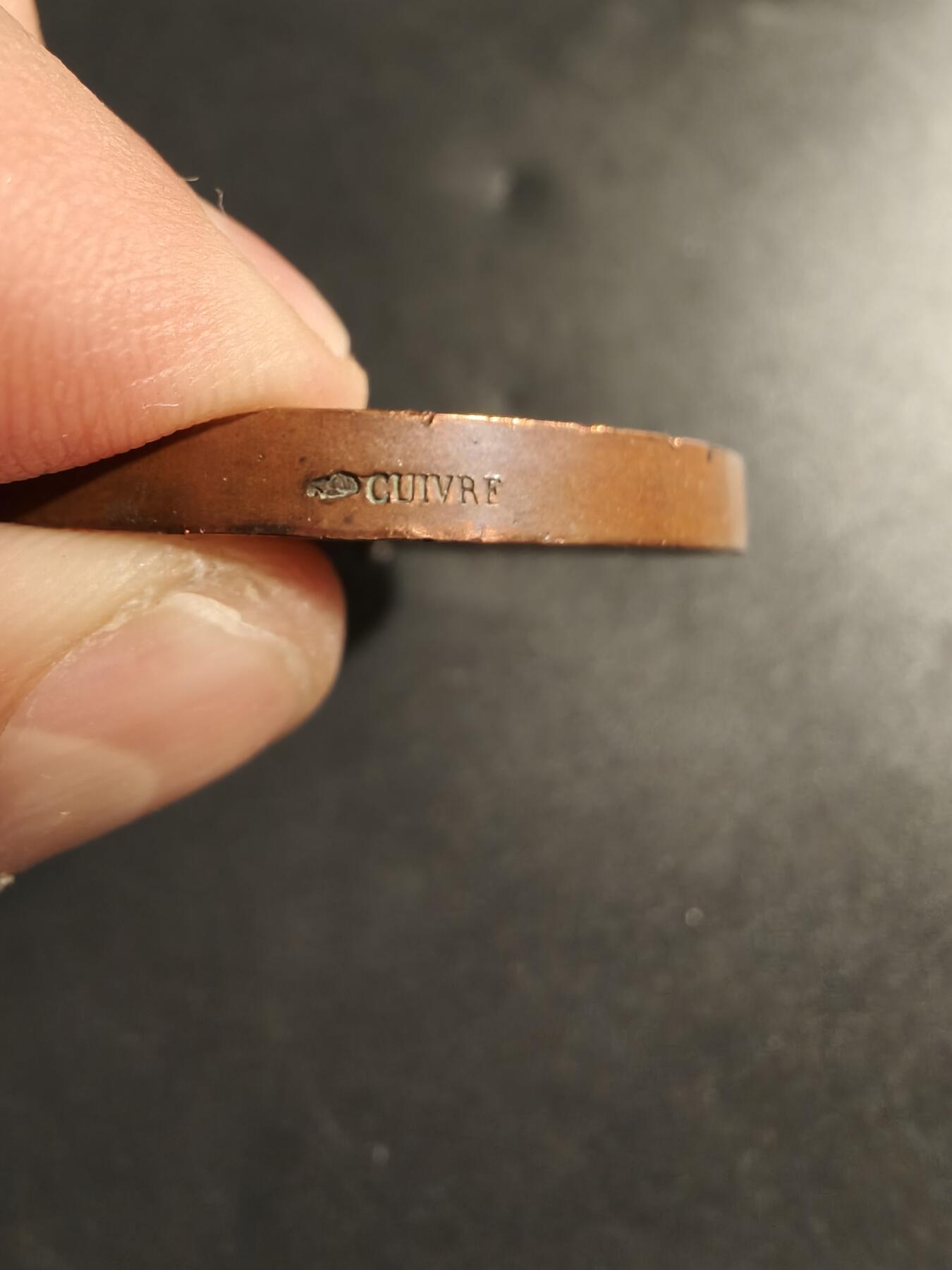 老王徽章第173期 法国1882-83艺术教育委员会大铜章     Cuivre铜标     直径50mm     重量64.5g