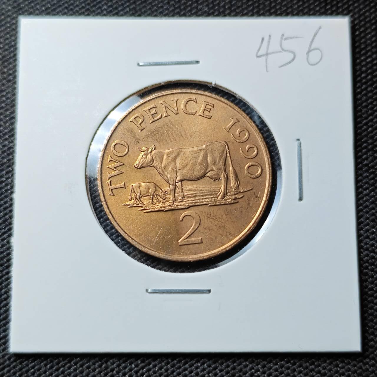 KK钱币收藏小铺 《套币 好品/批量散币专场》  2月预留时间 周末发货 1990 泽西2分好品