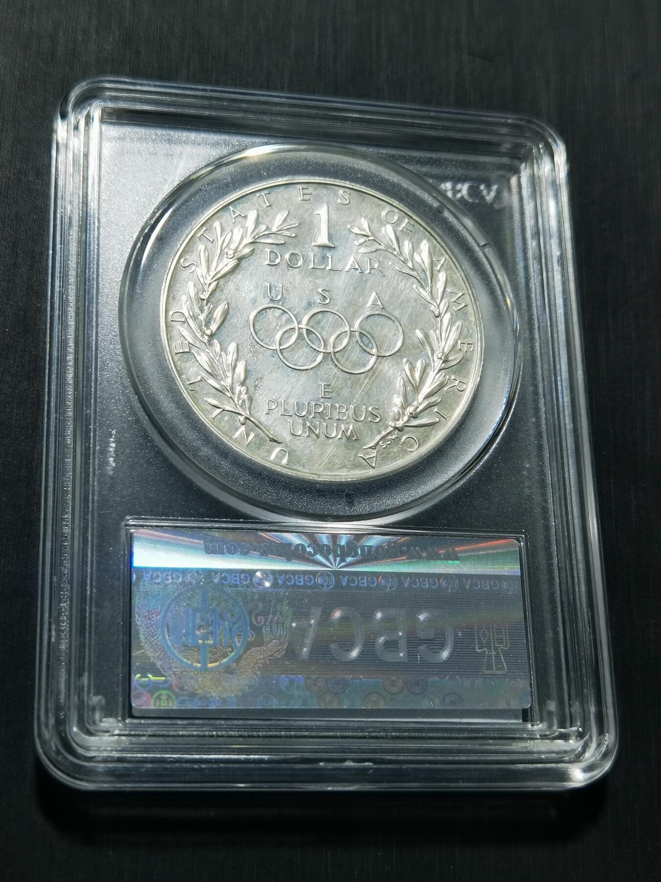 天下钱庄专场欢迎参拍 美国汉城奥运会一美元银币