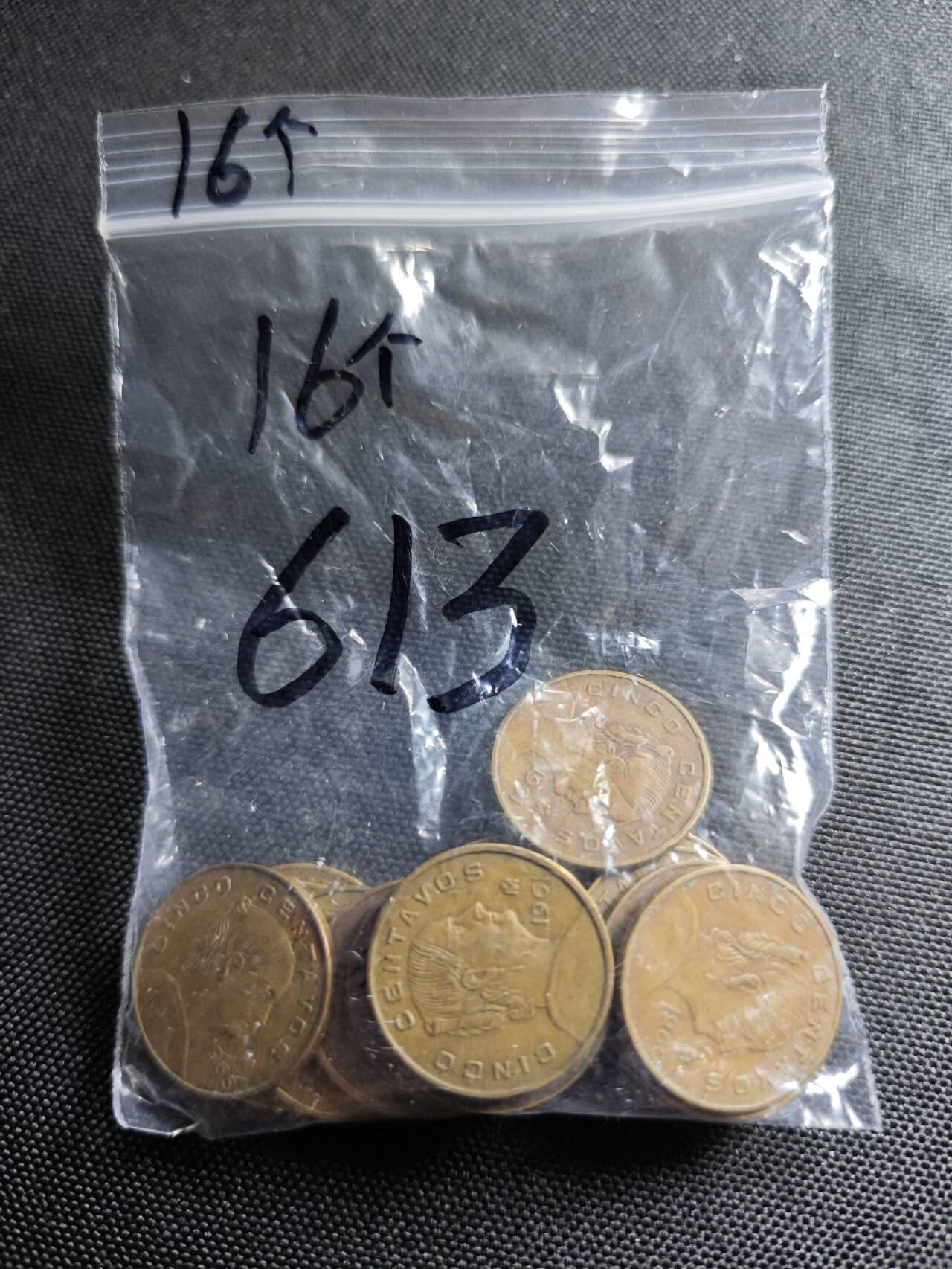 KK钱币收藏小铺 《套币 好品/批量散币专场》  2月预留时间 周末发货  墨西哥5分女头 铜币一组16枚 大版