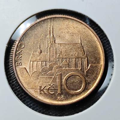 KK钱币收藏小铺 《套币 好品/批量散币专场》  2月预留时间 周末发货 -  1995捷克10克朗 好品