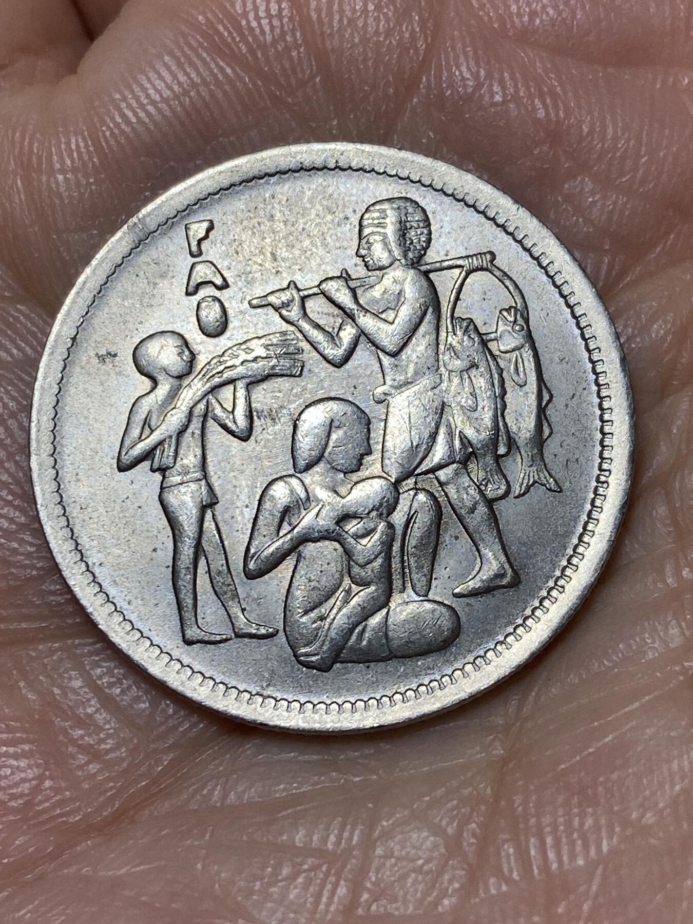 2026年第二场(总第一百七十一场）外国好品散币场(免佣金) 埃及🇪🇬1975年10皮阿斯特(FAO纪念币)