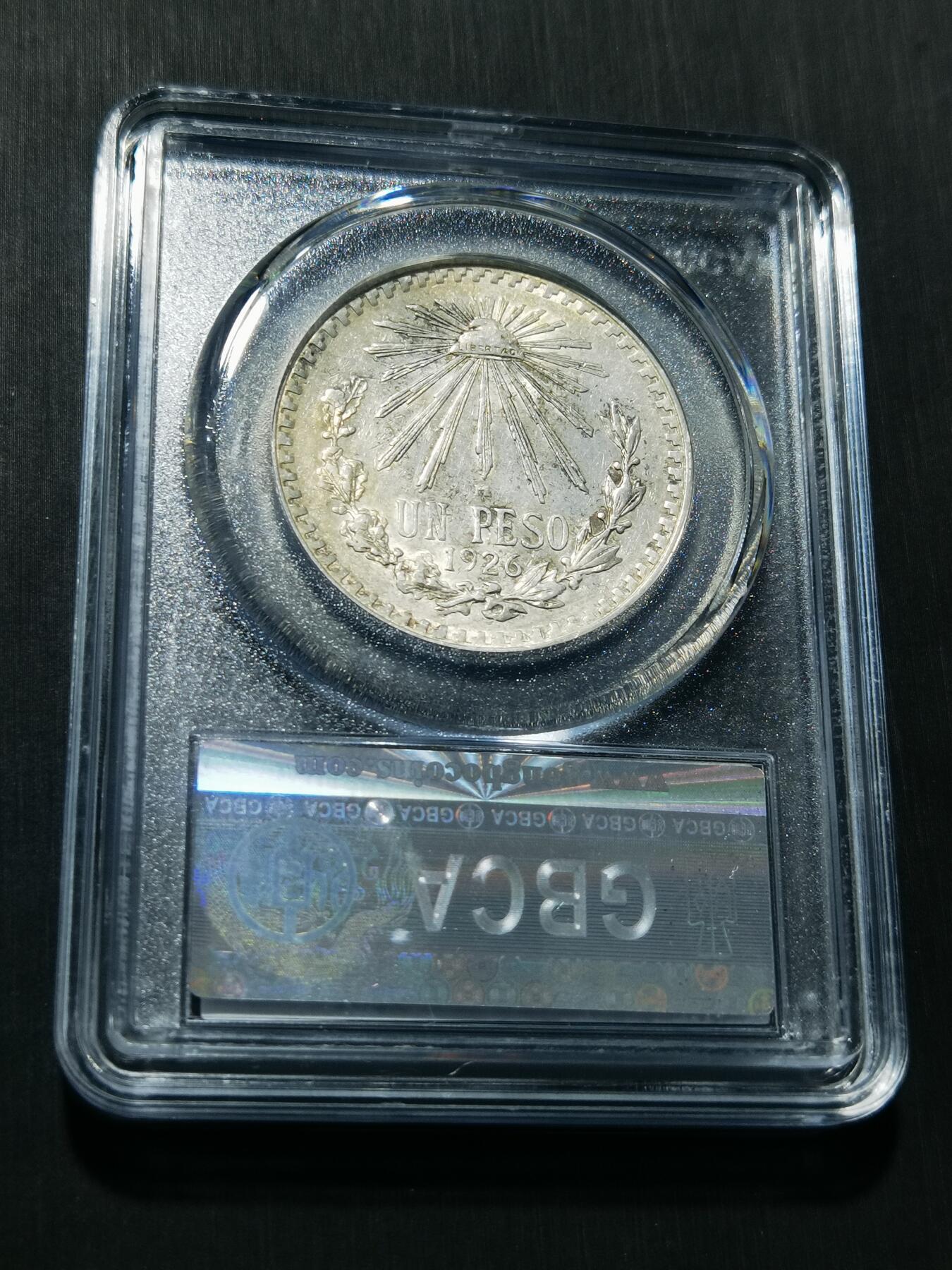 天下钱庄专场欢迎参拍 墨西哥鹰一比索银币