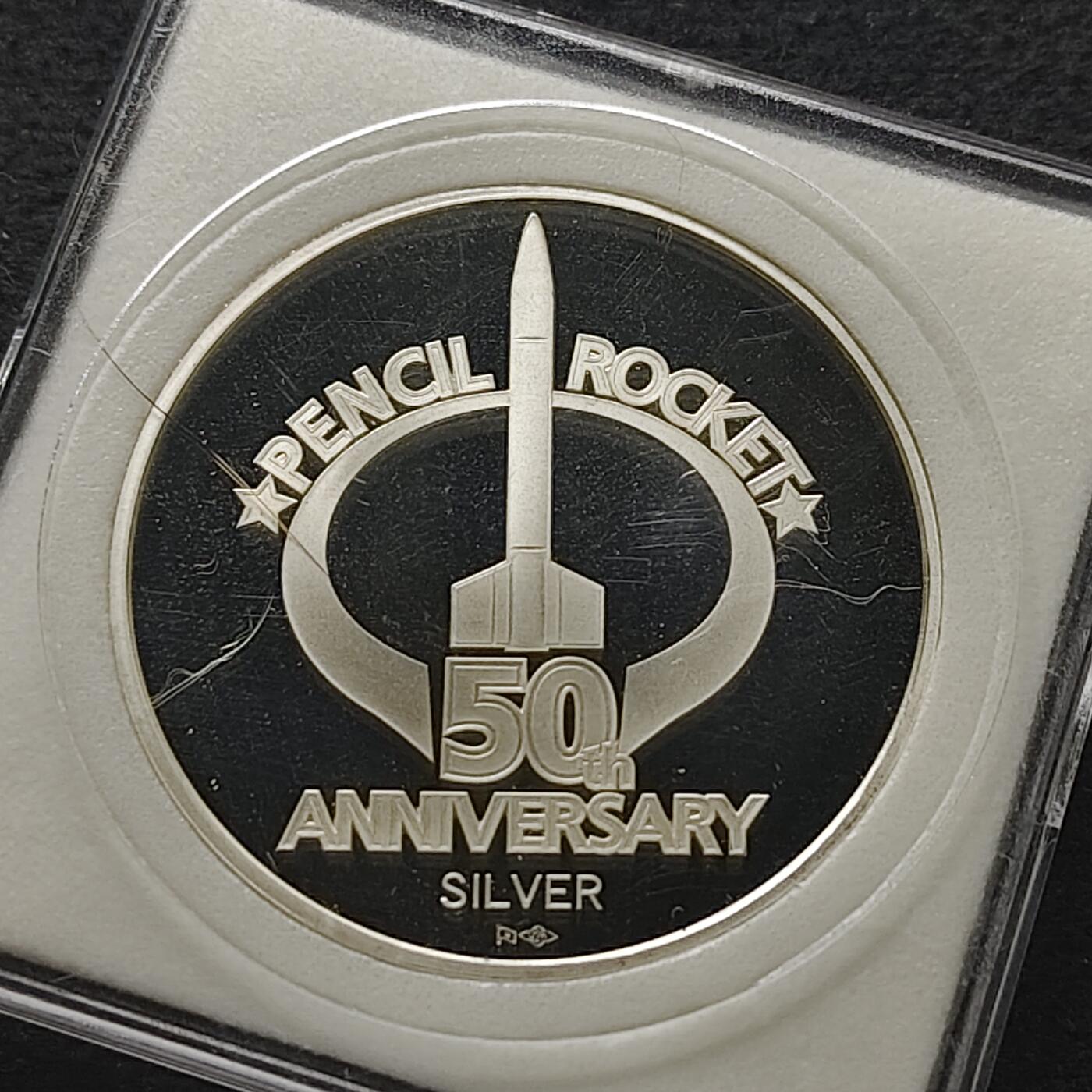 【全场包邮】纯粹捡漏拍491场（免费代拍第28场） 【银章】日本造币厂2005年火箭诞生50周年纪念彩色精制（20克）纪念银章